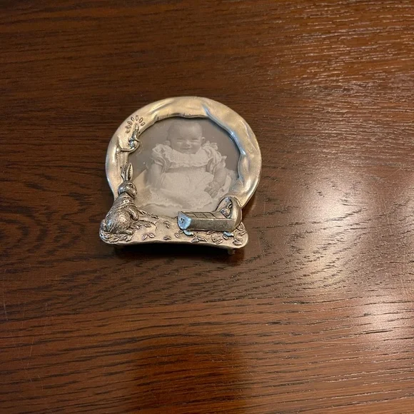 Silver Baby Picture Frame - Picture 1 of 2